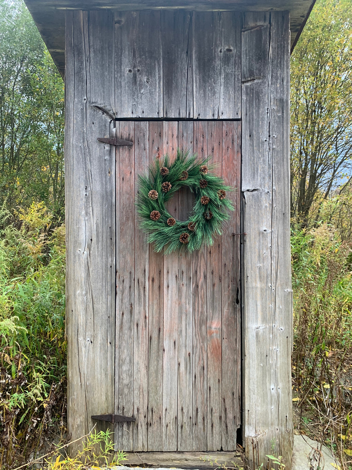 Rustic Long Needle Pine Winter Wreath