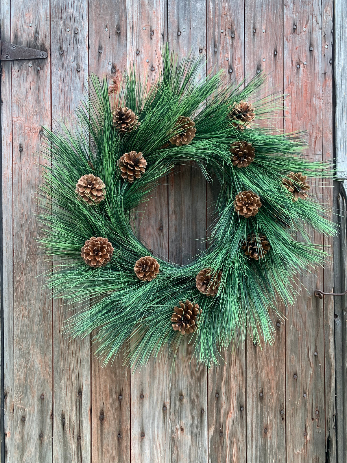 Rustic Long Needle Pine Winter Wreath