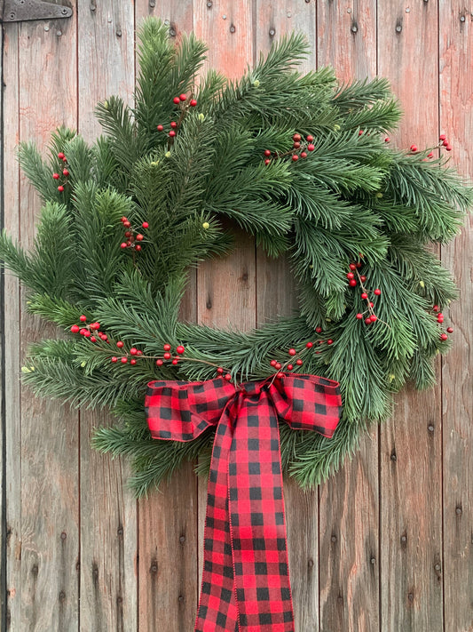 Winter Evergreen Wreath