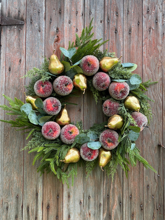 Sugared Orchard Winter Wreath