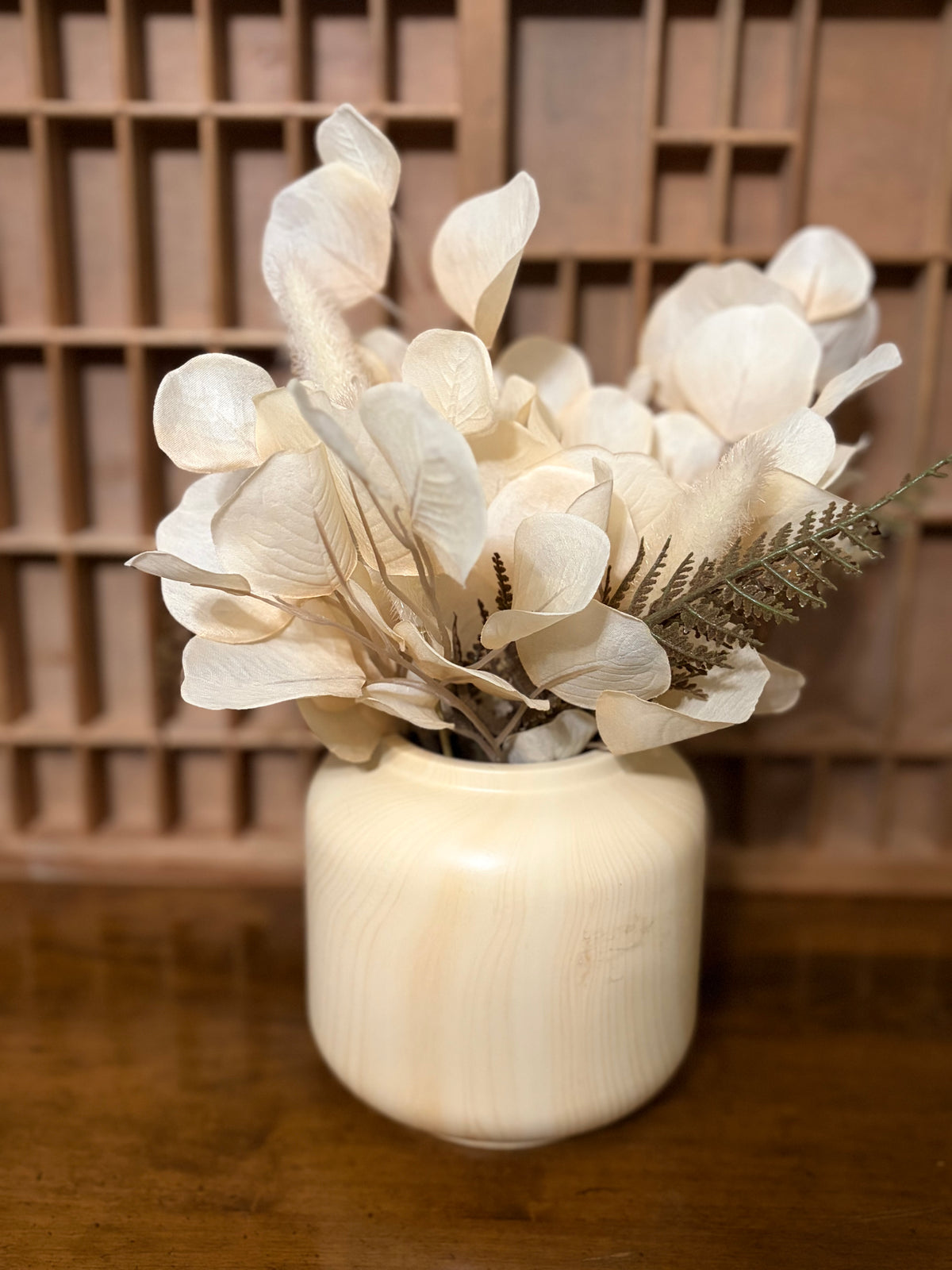 Ivory Eucalyptus & Fern Arrangement
