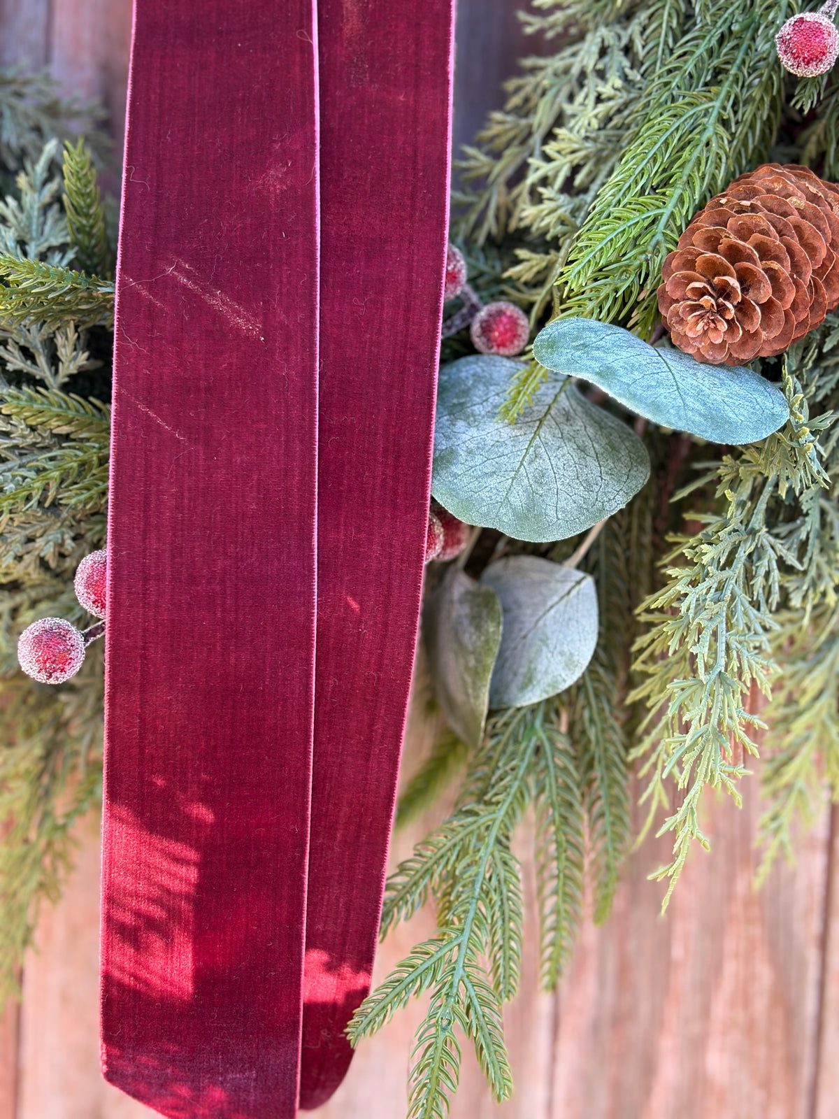 Sugared Berries & Eucalyptus Winter Wreath